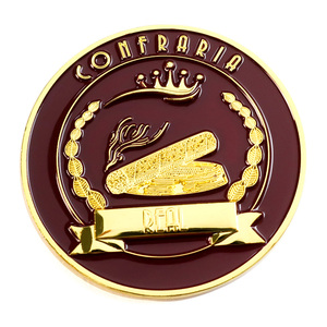 Pièce de monnaie personnalisée de style européen en Chine, logo 3D, double plaqué argent - Product Image 2