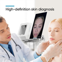 Analyseur de peau numérique de haute qualité, dermoscope, miroir magique 3D, scanner facial pour dermatologie, prises EU/IT