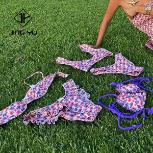 Custom Bikini Luxury Women Printed Swimwear Manufacturer Recyclable Sexy Bikini Two Piece Set - Product Image 2