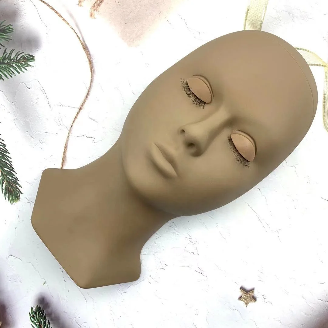 Поставщик ресниц, оптовая продажа, силиконовые Сменные крышки, черные насадки для манекена