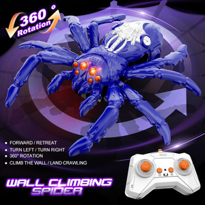 Juguete de Araña Teledirigida para Niños, Robot Trepador de Paredes, Araña de Plástico Realista con Luces LED, Juguete de Araña que se Mueve - Product Image 6