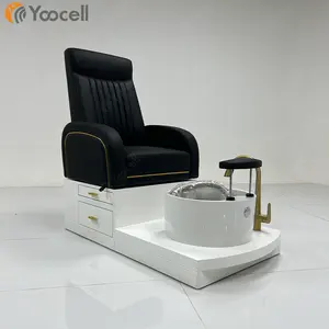 Yoocell yeni tasarım tırnak salonu mobilyası lüks spa pedikür koltuğu pipeless taşınabilir pedikür havzası ayak spa kase masaj koltuğu