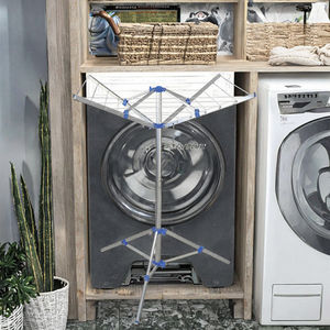 Étendoir à <span class=keywords><strong>linge</strong></span> rétractable en aluminium extensible de haut niveau support de tour pliable sèche-<span class=keywords><strong>linge</strong></span> rotatif pliant chambre étendoirs de séchage - Product Image 3