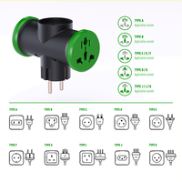 Adaptateurs de prise universels Pheiyon - Fabriqués en Chine, adaptateur de voyage 2 prises pour l'Europe, prises allemandes, 250V, sans WIFI, USB 1A+1C