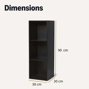 Estantería modular negra para cubos de almacenamiento de tela | Sistema organizador de armario - Product Image 3