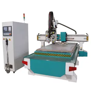 Máquina enrutadora Cnc para carpintería Atc 9kw Husillo de refrigeración por aire Cambiador automático de herramientas Enrutador de madera
