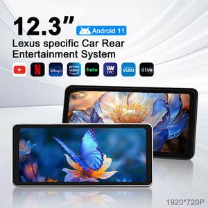 <span class=keywords><strong>Tablette</strong></span> de tête de siège de voiture Android HD avec écran tactile de 12,3 pouces, combo MP5, <span class=keywords><strong>Apple</strong></span> CarPlay, lumières d'ambiance pour Toyota Prado/Lexus, siège arrière - Product Image 3