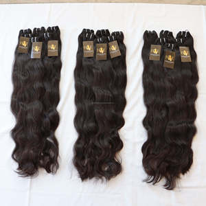 Mèches de cheveux humains indiens non traités, lot de mèches de cheveux humains vierges et bruts, à cuticules alignées, style vietnamien, vente en gros - Product Image 3
