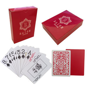 Cartes à jouer écologiques en plastique personnalisées pour le marché d'exportation français Publicité pour le <span class=keywords><strong>poker</strong></span> et les jeux de société pour les spectacles - Product Image 1