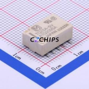 TQ2SA-5V-Z Signal Relay SMD,9x14mm Relay 5V 2 Changeover: 2C (DPDT-Changeover)::: 125V-AC/220V-DC AgNi+Gold Plated - Product Image 1