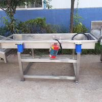 Automatische Fruitgroente Ontwatering Machine Groente Afvoer Machine Aftappen Trillingsscherm