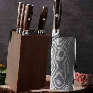 Ioko 73 lớp Damascus đầu bếp dao chacate Preto gỗ xử lý phong cách Nhật Bản nhà bếp Damascus <span class=keywords><strong>Knife</strong></span> Set - Product Image 1