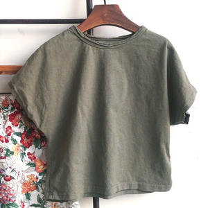 เสื้อยืดแขนสั้นสีพื้นทรงหลวมระบายอากาศดีสำหรับเด็กผู้ชายสไตล์ใหม่ - Product Image 4