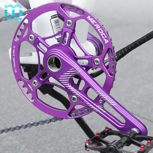 SeeMore ODM/OEM Pédalier de vélo pliant 170mm 130 BCD Monovitesse Rond en Alliage d'Aluminium Ultraléger - Product Image 4