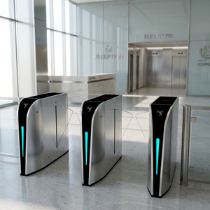 Maßgefertigtes Sicherheits-Zutrittskontrollsystem Klappbare Drehkreuztore Elektronische Eingangs-Drehkreuztore Schnelle Schwenktore - Product Image 1