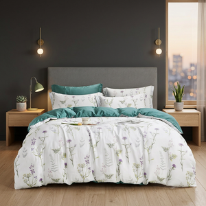 Nouvel ensemble de literie en flanelle jacquard Couette chaude avec tissu de qualité supérieure pour un confort ultime - Product Image 3
