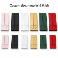 Boîte cadeau magnétique de luxe rose, emballage plat, logo personnalisé, boîte en papier pliable