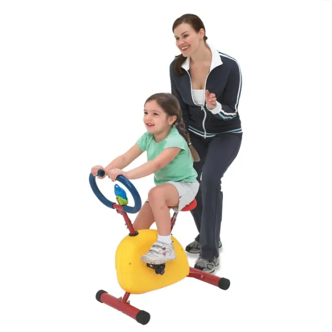 مصغرة معدات التمرين الدراجة للأطفال داخلي ، المحمولة اللياقة البدنية دراجة أطفال دراجة للمنزل