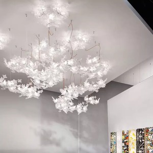 โคมไฟระย้า LED ทรงยาวสไตล์โมเดิร์นมินิมอล สีขาว หลายหัว 3-5 เมตร ครอบคลุมพื้นที่ส่องสว่างสำหรับห้องนั่งเล่น ห้องนอน ห้องรับประทานอาหาร บันได - Product Image 4