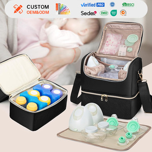 Bolsa Enfriadora <span class=keywords><strong>de</strong></span> Leche Materna Multifuncional <span class=keywords><strong>de</strong></span> Poliéster, Bolsa <span class=keywords><strong>de</strong></span> Viaje Aislada <span class=keywords><strong>de</strong></span> Doble Capa para Biberones y Extractores <span class=keywords><strong>de</strong></span> Leche - Product Image 1