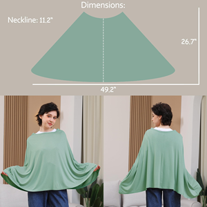 360 ° Poncho d'allaitement à couverture intégrale en rayonne douce et respirante - Product Image 6
