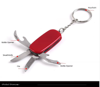 Vente en gros d'usine : Outils et cadeaux d'extérieur – Couteau de poche multifonctionnel, lame pliable portable, multi-outils, décapsuleur porte-clés