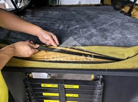 Carpa de Techo Rígida ABS con Apertura Lateral, Toldo de Poliéster 280G 420D, Impermeable y Resistente al Moho, para 2 Personas, RTT