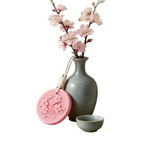 Cera aromática vegetal en rodajas con aroma a osmanthus, colgante artístico con fragancia en relieve, aroma duradero, accesorios de regalo para armario - Product Image 1