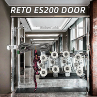 Sistem Pintu Geser Otomatis Modern ES200 Sensor Motor Tanpa Sikat untuk Hotel dan Pusat Perbelanjaan