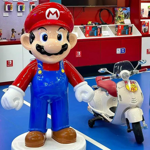 Scultura in Vetroresina dei Fratelli <span class=keywords><strong>Mario</strong></span> <span class=keywords><strong>di</strong></span> Alta Qualità, Vendita all'Ingrosso, Scultura del Supereroe <span class=keywords><strong>Mario</strong></span> per Decorazione Casa, Ufficio, Hotel - Product Image 6