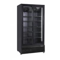 Lemari Pendingin Minuman Komersial Elektrik, Lipat, Dua Pintu, Vertikal, 8 Rak, Anti Beku Otomatis