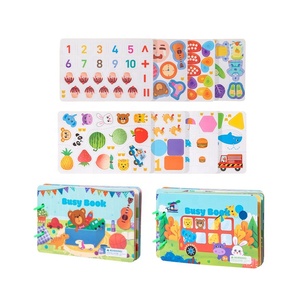 หนังสือกิจกรรมสำหรับเด็กเล็ก ฝึกทักษะการเรียนรู้แบบมอนเตสซอรี่  ฝึกการจับคู่  แบบติดซ้ำได้  ชุดหนังสือเงียบๆ สำหรับการเรียนรู้และพัฒนาการทางปัญญา - Product Image 1