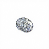 Wangfu Jewelry Zircon blanc 5A 8x10mm taille ovale, Zircone cubique synthétique, pierre précieuse en vrac, effet de couleur, traitée, fournisseur en gros