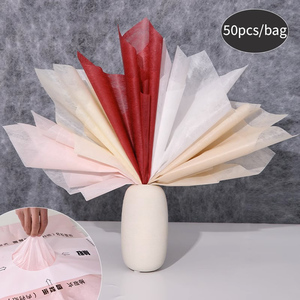 Rollo de material floral virgen, envoltura de rosas de flores frescas impermeables para forro de paquete de algodón de leche para tiendas de flores de embalaje de papel - Product Image 1