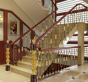 BIỆT THỰ tư nhân phòng cầu thang lan can thiết kế sang trọng Mỹ phong cách cầu thang lan can Dễ dàng cài đặt cầu thang lan can - Product Image 3