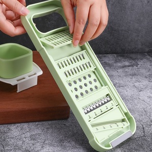 Ustensiles de cuisine en gros : Coupe-légumes multifonctionnel en acier inoxydable, râpe à pommes de terre, trancheuse à légumes ondulée - Product Image 5