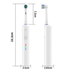 แปรงสีฟันไฟฟ้าแบบไร้สายอัจฉริยะ OEM IPX7 สำหรับผู้ใหญ่ ชาร์จซ้ำได้ ปรับแต่งได้ หมุนได้ 45 องศา พร้อมกล่องพกพาสำหรับดูแลช่องปาก ขายส่ง - Product Image 5