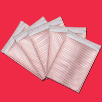 Enveloppes à bulles, holographiques, personnalisées, 50 pièces, métallique, emballage de courrier, pour courrier, or rose