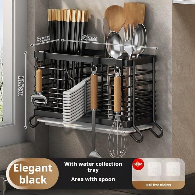 Noir, bac à eau, 2 cylindres + zone cuillère