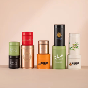 RTS 60*70mm Tin <strong>Can</strong> 50g Matcha <strong>Coffee</strong> and Tea Power Packaging Airtight Matte Screw Lids 3.5 OZ Tin Metal Round <strong>Cans</strong> - Product Image 5