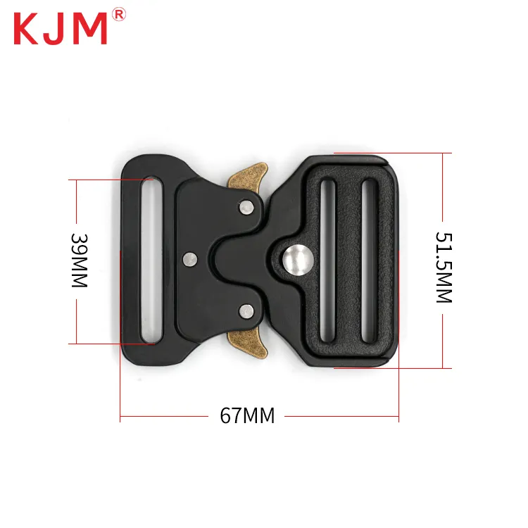 Buckle manufacturer 25mm 38mm 50mm color customized zinc alloy metal buckle tactical heavy duty metal buckle