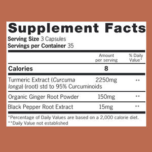 แคปซูลสารสกัดขมิ้นชัน 95% HPLC สารต้านอนุมูลอิสระ เสริมภูมิคุ้มกัน บำรุงความจำ ช่วยการนอนหลับ สูตรอาหารเสริม สำหรับผู้ใหญ่ ไม่ใช่ OEM - Product Image 2