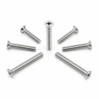 Vis métriques à tête fraisée cruciforme en acier inoxydable de précision SS304 SS316 A2 A4, prix d'usine, tailles personnalisées