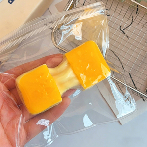 Most Popular TPR Yellow Brushed Rice Cakes Squishy Slow Return Hand Exercise <b>Squeeze</b> Stress Relieve Mochi Toys for Kids Adults - Product Image 5