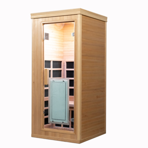 Sauna infrarouge pour une personne SMARTMAK, en bois, lumière rouge, spa à domicile - Product Image 3