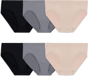 Sous-<span class=keywords><strong>vêtements</strong></span> pour femmes <span class=keywords><strong>Fruit</strong></span> <span class=keywords><strong>of</strong></span> <span class=keywords><strong>the</strong></span> <span class=keywords><strong>Loom</strong></span>, taille basse, unis, sans couture, incroyablement extensibles, sans traces de culotte, sous-<span class=keywords><strong>vêtements</strong></span> lisses - Product Image 2