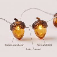 Luces LED Decorativas con Forma de Piña y Bolota, Funcionan con Pilas, Luz Blanca Cálida Ajustable, Decoración para Oficina Ejecutiva, Halloween, Venta al Por Mayor, Personalizadas