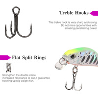 Offre Spéciale naufrage méné 5 pièces/boîte 5g/5cm dur 3d yeux tueur leurre de pêche pour eau douce et salée appâts en gros