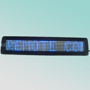 CE 7X50 pixels P7.62 Écran d'affichage à message mobile LED à défilement bleu anglais à une ligne Enseigne à LED - Product Image 4