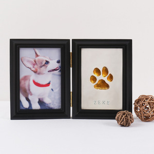 Cadre en bois massif pour empreintes <span class=keywords><strong>de</strong></span> pattes d'animaux, à faire soi-même avec argile, pour empreintes <span class=keywords><strong>de</strong></span> chien ou <span class=keywords><strong>de</strong></span> <span class=keywords><strong>chat</strong></span>, cadeau commémoratif, ornement - Vente chaude - Product Image 4